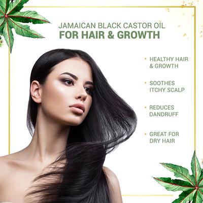 Anveya Jamaican Black Castor Oil, Cold - Pressed Organic 100 ml - Carrier Oils