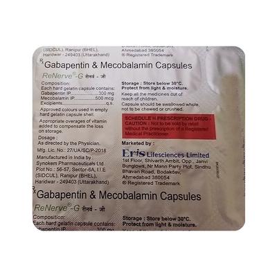RENERVE G Capsule 15's - Neuropathic Pain-Dru