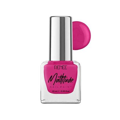 RENEE Mattitude Nail Paint - Fuchsia Pink 10 ml - Nail Polish