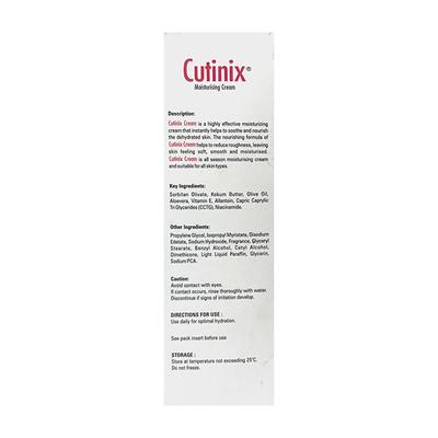 CUTINIX MOISTURISING Cream 100gm - Dry Skin-Emo