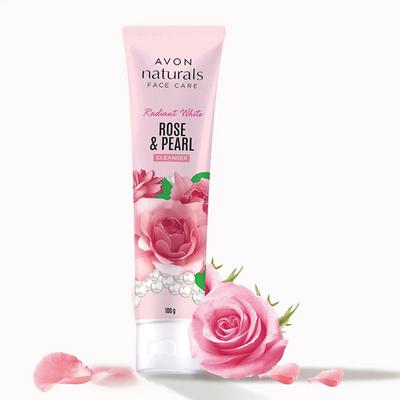 Avon Naturals Face Care Rosy Glow Rose & Pearl Cleanser 100 gm - Face Wash & Cleansers