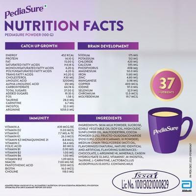 Pediasure Scientifically Designed Nutrition Drink Refill - Vanilla Flavour 950 g - Kids Nutrition