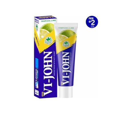 Vi-John Zesty Breeze Shaving Foam - Lime & Lemon - Pack of 2 x 300 gm - Shaving Foams