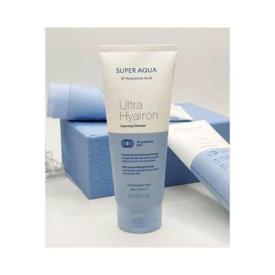 MISSHA SUPER AQUA ULTRA HYALRON FOAMING CLEANSER 200 ml - Face Wash & Cleansers