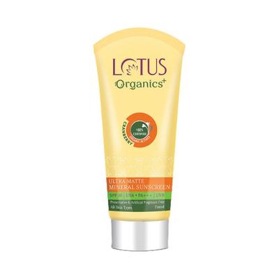 Lotus Organics Ultra Matte Mineral Sunscreen Spf 40 50 gm - Face Sunscreen