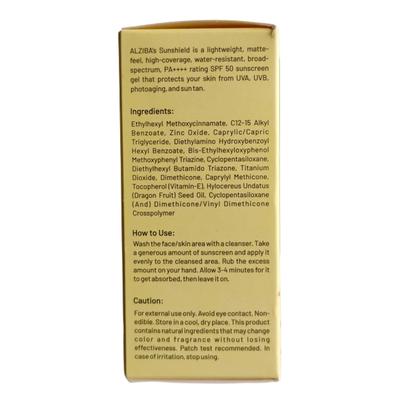 Alziba Cares Sunshield SPF 50+ Gel 30 ml - Face Gels