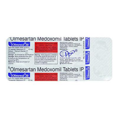 OLMEWAL 20mg Tablet 10's - Hypertension-Ang