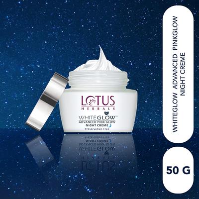 Lotus Herbals Whiteglow Advanced Pink Glow Night Creme 50 Gm - Night Cream