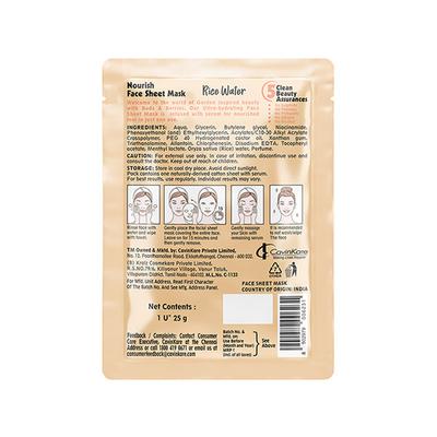 Buds & Berries Rice Water Sheet Mask Pouch 25 gm - Sheet Masks