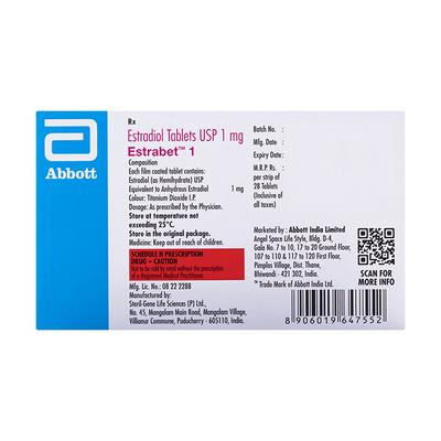 Estrabet 1mg Tablet 28'S - Hormonal Therapy-Oes