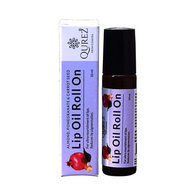 Qurez Almond Pomegranate & Carrot Seed Lip Oil Roll On 10 ml - Lip Balms