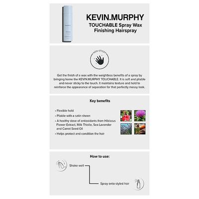 Kevin Murphy touchable Spray Wax Finishing Hair Spray 250 ml - Multi-Stylers