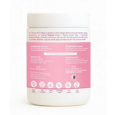 Dr. Morepen Skin Collagen Powder - Strawberry Watermelon 250 g - Hair & Skin