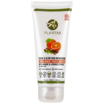 Plantas Shine & Glow Skin Brightening Organic Face Wash 100 ml - Face Washes