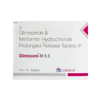 GLIMISCORE M 0.5 Tablet 15's - Diabetes-Ant