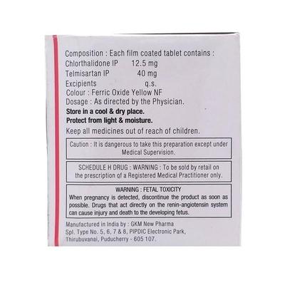 Telsar CH 40/12.5 Tablet 10'S - Hypertension-Ang