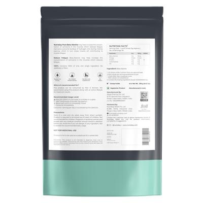 Nutrabay Pure Beta Alanine Amino Acid Powder - Unflavoured 250 gm - Amino Acids