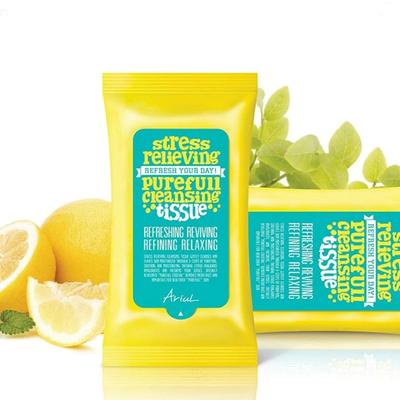 Ariul Stress Relieving Purefull Cleansing Tissue 80 ml - Facial Wipes & Tissues