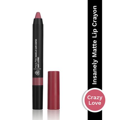 PAC Insanely Matte Lip Crayon 12H Longlasting Non Drying Smudgeproof - Crazy Love (3.8 g) - Lip Crayons