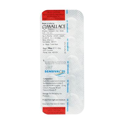 Sensival 25mg Tablet 10'S - Depression-Ant