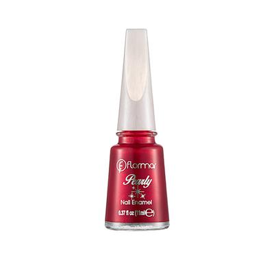 Flormar Pearly Nail Enamel PL074 Red Attraction 11 ml - Nail Polish