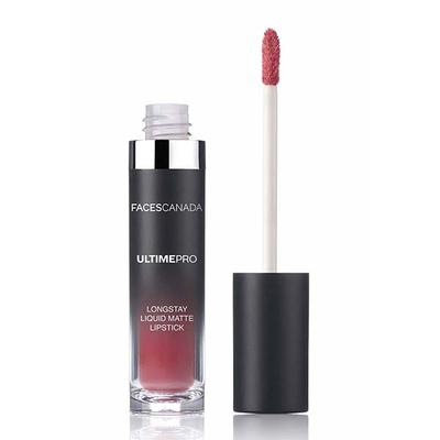 Faces Canada Ultime Pro Longstay Liquid Matte Lipstick Rosy Crush 17 6 gm - Liquid Lipsticks