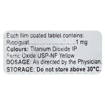 Rioci 1mg Tablet 10'S - Hypertension-Vas
