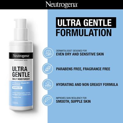 Neutrogena Ultra Gentle Daily Moisturiser 100 ml - Face Moisturizers