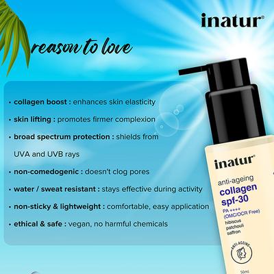 Inatur Collagen Day Cream SPF30 50 gm - Day Cream
