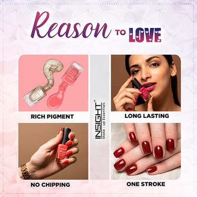 Insight Cosmetics 5 Toxic Free long lasting Nail Polish - Crystal shade 5 9 ml - Nail Polish