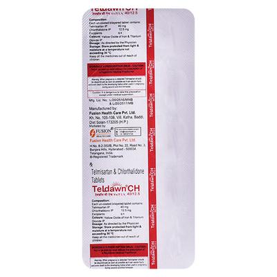 TELDAWN CH 40/12.5mg Tablet 10's - Hypertension-Ang