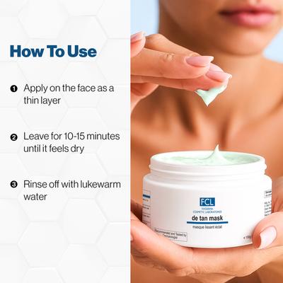 Fixderma Cosmetic Laboratories (FCL) De Tan Face mask 100 gm - Masks & Peels