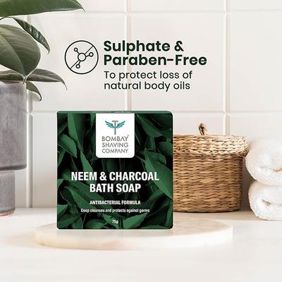 Bombay Shaving Company Charcoal and Neem Bath Soap 3,75gm Each 3's - Soaps
