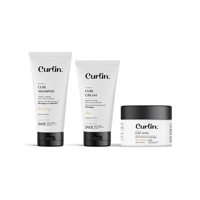 Curlin Shampoo+Cream+Mask 1's - Dry Shampoos & Conditioners
