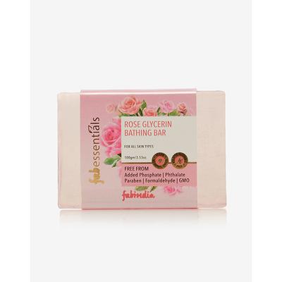 Fabessentials Rose Glycerin Bathing Bar 100 gm - Soaps