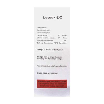 LEEREX DX Syrup 100ml - Cough And Cold-Cou