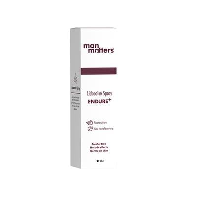 Man Matters ENDURE+ Lidocaine Spray Non-transferable , Long lasting for Men 20 ml - Multi-Vitamins