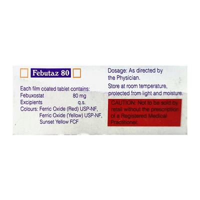 Febutaz 80mg Tablet 10'S - Gout