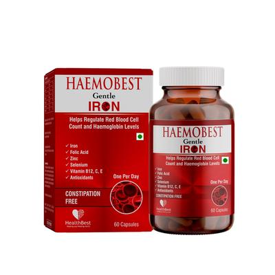 HealthBest Haemobest Veg Capsule 60's - Multi-Vitamins