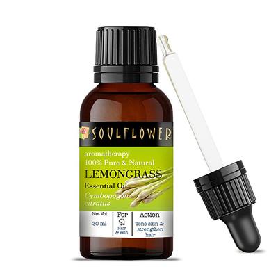 Soulflower Lemongrass Essential Oil 30 ml - Essential Oils
