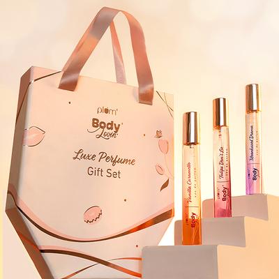 Plum BodyLovin' Luxe Perfumes Gift Set- 3 x 15ml Long Lasting Fragrances 3's - Women Perfumes (Edt/Edp)