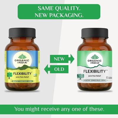 Organic India Flexibility Joint Pain Relief Veg Capsule 60's - Speciality Medicines