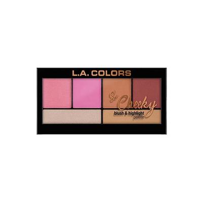 L.A. Colors So Cheeky Blush and Highlight Palette Pink and Playful 22 gm - Blushes