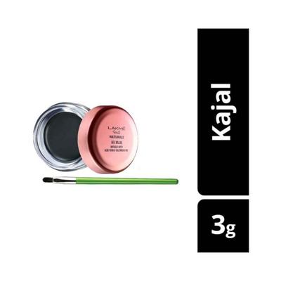 Lakme 9 to 5 Natural Gel Kajal Black 3 gm - Kajal & Kohls