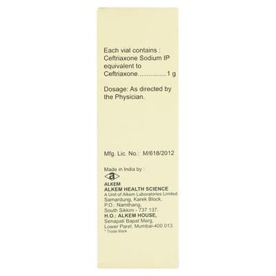 Xone 1gm Injection 1's - Bacterial Infections-Cep