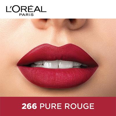 L'Oreal Paris Color Riche Moist Matte Lipstick, 266 Pure Rouge 3.7 Gm - Lipsticks