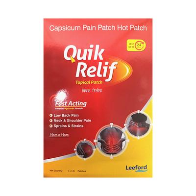 Quik Relif Topical patch (10cmx16cm) 3's - Roll-On/Patch
