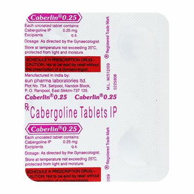Caberlin 0.25mg Tablet 4'S - Hormonal Therapy-Oes