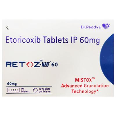 RETOZ NEO 60 Tablet 10's - Pain relief-Nsa