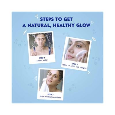 NIVEA MILK DELIGHT FACEWASH HONEY 100 ml - Face Wash & Cleansers